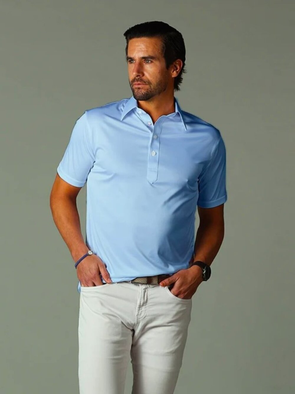 NWOT Collars & Co. The Original Dress Collar Polo Shirt Blue Size XL X-Large NEW